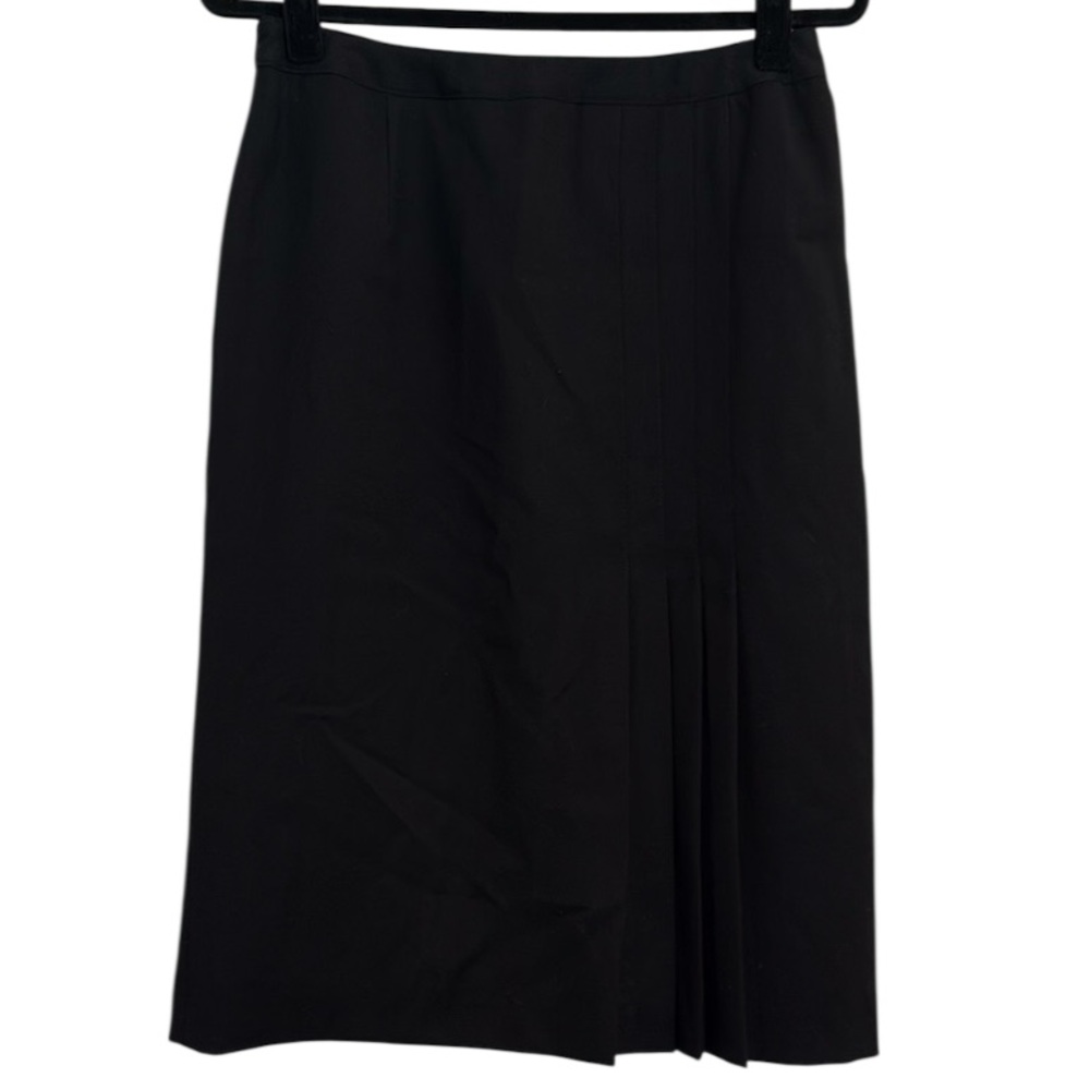 🖤 Harve Benard Vintage 100% Wool Pleated Front Skirt